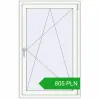 Pricing Tilt-and-Turn 850x1350 mm REHAU OPTIMUM EURO-DESIGN 70 RAL 9016 Traffic white two-sided. Price: 805.12 PLN