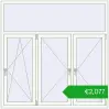 Pricing Tilt-and-Turn 1800x1800 mm ALU STANDARD 72 RAL 9016 Traffic white two-sided. Price: 2076,57 €