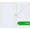 Pricing Tilt-and-Turn 1500x1300 mm REHAU OPTIMUM EURO-DESIGN 70 RAL 9016 Traffic white two-sided. Price: 230,70 €