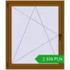 Pricing Tilt-and-Turn 1100x1300 mm REHAU OPTIMUM EURO-DESIGN 70 GOLDEN OAK two-sided. Price: 2 338.92 PLN