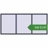 Pricing Tilt-and-Turn 2400x1065 mm KORSA OPTIMUM REHAU EURO 70. Price: 645.96 EUR