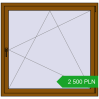 Pricing Tilt-and-Turn 1300x1250 mm REHAU OPTIMUM EURO-DESIGN 70 GOLDEN OAK two-sided. Price: 2 499.88 PLN