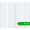 Pricing Okna skrzydłowe 1800x1600 mm ALU STANDARD 72 RAL 9016 Traffic white dwustronny. Price: 4110,62 zł