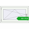 Pricing Tilt-and-Turn 960x560 mm REHAU OPTIMUM EURO-DESIGN 70 RAL 9016 Traffic white two-sided. Price: 801.02 PLN