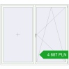Pricing Tilt-and-Turn 2400x2150 mm REHAU OPTIMUM EURO-DESIGN 70 RAL 9016 Traffic white two-sided. Price: 4 687.15 PLN