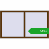 Ustalenie cen Okna skrzydłowe 1400x800 mm KORSA BRILLANT DESIGN. Cena: 513,36 €