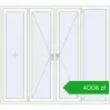 Pricing Okna rozwierne 2000x1800 mm REHAU ENERGY-SAVING SYNEGO MD RAL 9016 Traffic white dwustronny. Price: 4005,96 zł