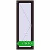 Pricing Tilt-and-Turn 700x2000 mm REHAU OPTIMUM EURO-DESIGN 70 BLACK_BROWN two-sided. Price: 1 733.84 PLN