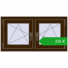 Ustalenie cen Okna skrzydłowe 990x515 mm REHAU OPTIMUM EURO-DESIGN 70 DARK_OAK dwustronny. Cena: 226,06 €