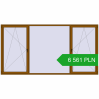 Pricing Tilt-and-Turn 3500x1800 mm REHAU OPTIMUM EURO-DESIGN 70 GOLDEN OAK two-sided. Price: 6 560.65 PLN