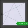 Pricing Tilt-and-Turn 1170x1170 mm REHAU ENERGY-SAVING SYNEGO MD BASALT_GREY two-sided. Price: 1 945.71 PLN