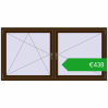 Pricing Tilt-and-Turn 2000x1000 mm REHAU OPTIMUM EURO-DESIGN 70 DARK_OAK two-sided. Price: 437,73 €