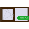 Pricing Tilt-and-Turn 1300x700 mm REHAU OPTIMUM EURO-DESIGN 70 DARK_OAK two-sided. Price: 1 307.28 PLN