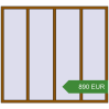 Pricing Tilt-and-Turn 2000x1800 mm KORSA OPTIMUM REHAU EURO 70. Price: 890.09 EUR