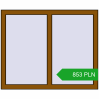 Pricing Tilt-and-Turn 1040x850 mm REHAU OPTIMUM EURO-DESIGN 70 GOLDEN OAK two-sided. Price: 852.78 PLN