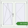 Pricing Tilt-and-Turn 1000x1000 mm KORSA BRILLANT DESIGN. Price: 540.78 EUR