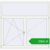 Pricing Tilt-and-Turn 1820x1750 mm REHAU OPTIMUM EURO-DESIGN 70 RAL 9016 Traffic white two-sided. Price: 2359,73 zł