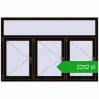 Pricing Tilt-and-Turn 1788x1178 mm REHAU OPTIMUM EURO-DESIGN 70 BLACK_BROWN two-sided. Price: 2251,87 zł