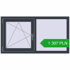 Pricing Tilt-and-Turn 1300x700 mm REHAU OPTIMUM EURO-DESIGN 70 ANTHRACITE_GREY_STRUKTURAL two-sided. Price: 1 307.28 PLN