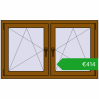 Ustalenie cen Okna skrzydłowe 1305x785 mm REHAU ENERGY-SAVING SYNEGO MD GOLDEN OAK dwustronny. Cena: 414,12 €