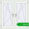 Pricing Tilt-and-Turn 1000x1000 mm REHAU OPTIMUM EURO-DESIGN 70 RAL 9016 Traffic white two-sided. Price: 1322,54 zł
