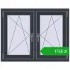 Pricing Tilt-and-Turn 1035x800 mm REHAU ENERGY-SAVING SYNEGO MD ANTHRACITE_GREY_STRUKTURAL two-sided. Price: 1757,68 zł