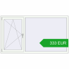 Pricing Tilt-and-Turn 2000x1100 mm REHAU OPTIMUM EURO-DESIGN 70 RAL 9016 Traffic white two-sided. Price: 333.34 EUR