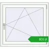 Pricing Tilt-and-Turn 940x860 mm REHAU OPTIMUM EURO-DESIGN 70 ANTHRACITE_GREY_STRUKTURAL external. Price: 803,33 zł