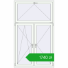 Pricing Tilt-and-Turn 1200x2000 mm REHAU OPTIMUM EURO-DESIGN 70 RAL 9016 Traffic white two-sided. Price: 1739,89 zł
