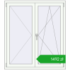 Pricing Tilt-and-Turn 1200x1350 mm REHAU OPTIMUM EURO-DESIGN 70 RAL 9016 Traffic white two-sided. Price: 1492,09 zł