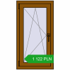 Pricing Tilt-and-Turn 540x1000 mm REHAU OPTIMUM EURO-DESIGN 70 GOLDEN OAK two-sided. Price: 1 122.14 PLN