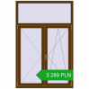 Pricing Tilt-and-Turn 1170x1775 mm REHAU OPTIMUM EURO-DESIGN 70 WALNUT two-sided. Price: 3 288.56 PLN