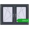 Pricing Tilt-and-Turn 1020x740 mm REHAU ENERGY-SAVING SYNEGO MD ANTHRACITE_GREY_STRUKTURAL two-sided. Price: 2052,31 zł
