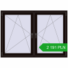 Pricing Tilt-and-Turn 1590x1115 mm REHAU ENERGY-SAVING SYNEGO MD BLACK_BROWN two-sided. Price: 2191,46 zł