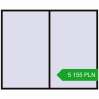 Pricing Tilt-and-Turn 2800x2300 mm REHAU ENERGY-SAVING SYNEGO MD BLACK_BROWN two-sided. Price: 5 154.65 PLN