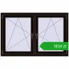 Pricing Tilt-and-Turn 1410x905 mm REHAU ENERGY-SAVING SYNEGO MD BLACK_BROWN two-sided. Price: 1834,06 zł