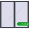Ustalenie cen Okna skrzydłowe 2400x2300 mm REHAU OPTIMUM EURO-DESIGN 70 ANTHRACITE_GREY_STRUKTURAL dwustronny. Cena: 1425,22 €