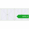 Pricing Tilt-and-Turn 4010x1750 mm REHAU OPTIMUM EURO-DESIGN 70 RAL 9016 Traffic white two-sided. Price: 4494,62 zł