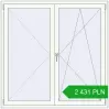 Pricing Tilt-and-Turn 1500x1500 mm REHAU OPTIMUM EURO-DESIGN 70 RAL 9016 Traffic white two-sided. Price: 2 431.09 PLN