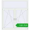 Pricing Tilt-and-Turn 1600x1800 mm REHAU OPTIMUM EURO-DESIGN 70 RAL 9016 Traffic white two-sided. Price: 1 621.26 PLN
