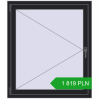 Pricing Tilt-and-Turn 1000x1150 mm REHAU ENERGY-SAVING SYNEGO MD BLACK_ULTI-MATT two-sided. Price: 1 819.39 PLN