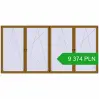 Ustalenie cen Okna skrzydłowe 4700x2300 mm REHAU ENERGY-SAVING SYNEGO MD LIGHT_OAK dwustronny. Cena: 9 374.03 PLN