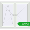 Pricing Tilt-and-Turn 1300x1170 mm REHAU OPTIMUM EURO-DESIGN 70 RAL 9016 Traffic white two-sided. Price: 1 883.68 PLN