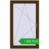 Pricing Tilt-and-Turn 960x1600 mm REHAU OPTIMUM EURO-DESIGN 70 DARK_OAK two-sided. Price: 1 865.01 PLN