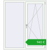 Ustalenie cen Okna skrzydłowe 1300x1500 mm ALU STANDARD 72 RAL 9016 Traffic white dwustronny. Cena: 940,47 €