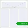 Pricing Okna skrzydłowe 1800x1800 mm ALU STANDARD 72 RAL 9016 Traffic white dwustronny. Price: 5544,19 zł