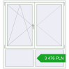 Pricing Tilt-and-Turn 1600x1740 mm REHAU ENERGY-SAVING SYNEGO MD RAL 9016 Traffic white two-sided. Price: 3 475.95 PLN