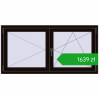 Pricing Tilt-and-Turn 1500x750 mm REHAU OPTIMUM EURO-DESIGN 70 BLACK_BROWN two-sided. Price: 1639,09 zł