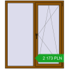 Pricing Tilt-and-Turn 1300x1500 mm REHAU OPTIMUM EURO-DESIGN 70 GOLDEN OAK two-sided. Price: 2 173.36 PLN