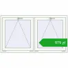 Pricing Tilt-and-Turn 1460x815 mm REHAU OPTIMUM EURO-DESIGN 70 RAL 9016 Traffic white two-sided. Price: 978,77 zł